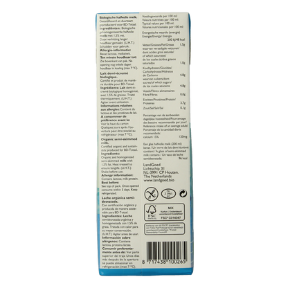 Landgoed Halfvolle melk bio 1.00 Liter