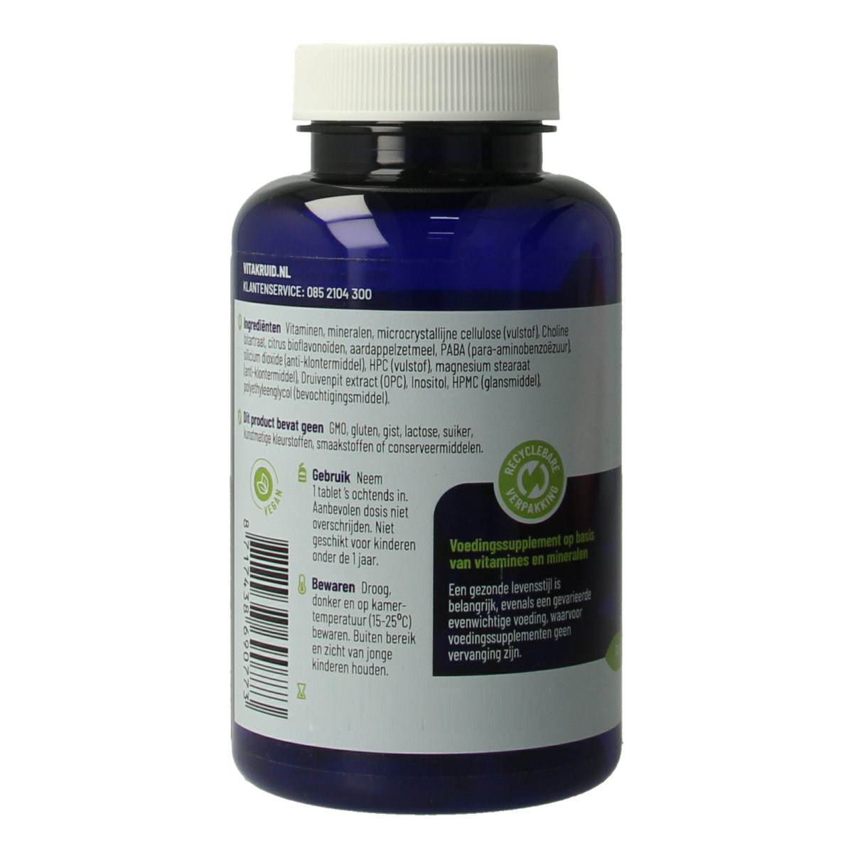 Vitakruid Multi Dag Mama 100% Vegan 90.00 Tabletten