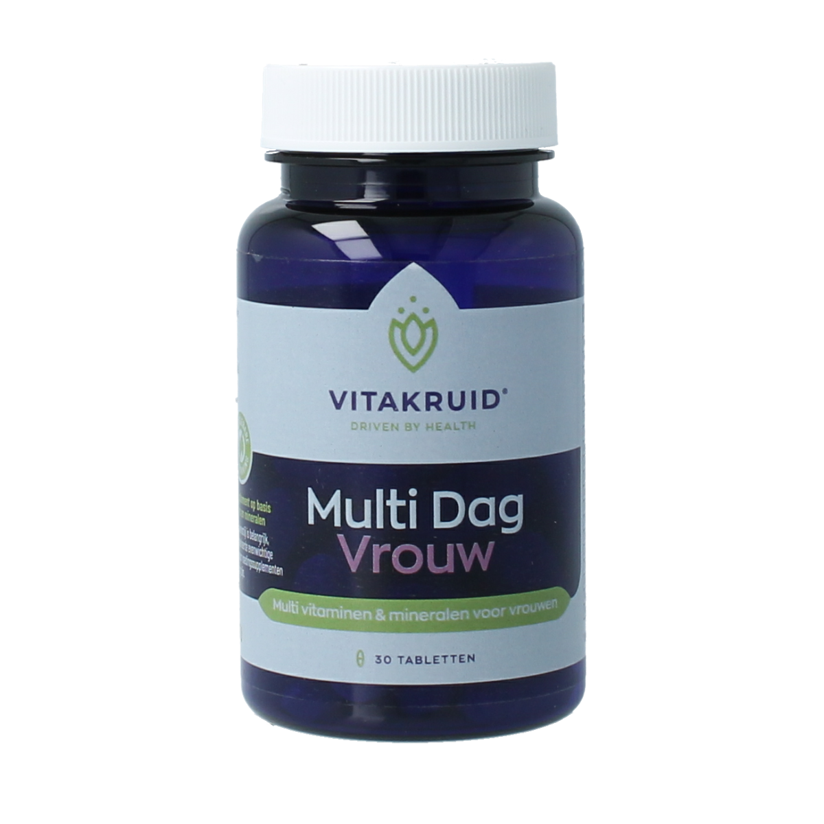 Vitakruid Multi Dag Vrouw 100% Vegan 30.00 Tabletten