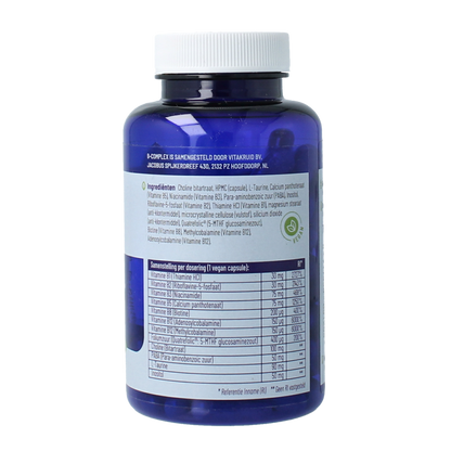Vitakruid B-Complex actief zonder B6 90.00 Vegetarische capsules