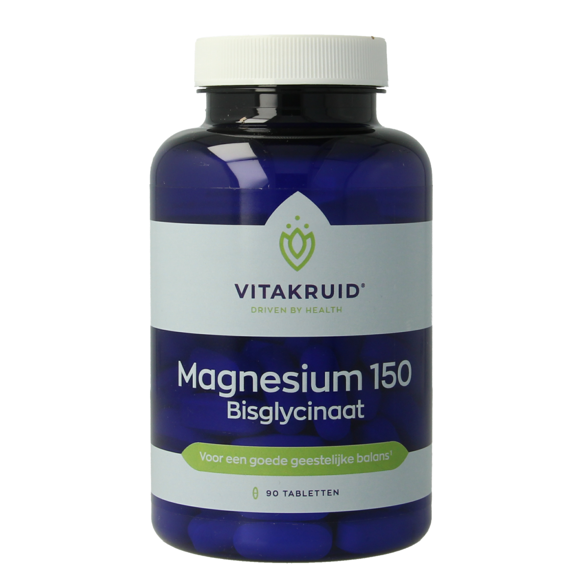Vitakruid Magnesium 150 Bisglycinaat met 200mg L-Taurine 90.00 Tabletten