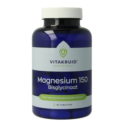Vitakruid Magnesium 150 Bisglycinaat met 200mg L-Taurine 90.00 Tabletten