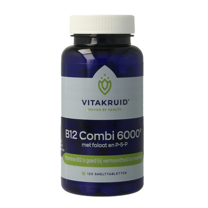 Vitakruid B12 Combi 6.000 met Actief Folaat 120.00 Smelttabletten