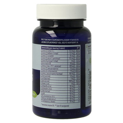 Vitakruid Multi Dag Man 100% Vegan 30.00 Tabletten