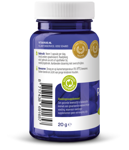Vitakruid Resveratrol (Veri-te) 200 mg met Bioperine 60.00 Vegetarische capsules