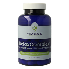 Vitakruid RelaxComplex oa Magnesium Tauraat & Vitamine D3 90.00 Tabletten