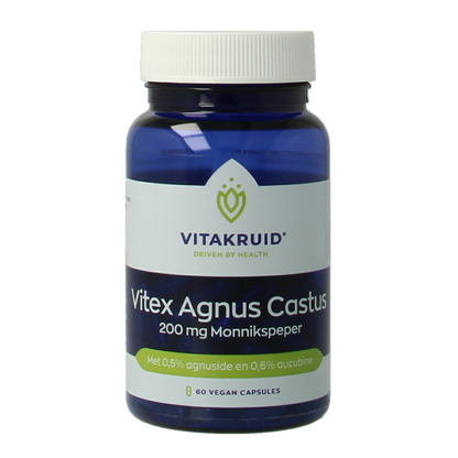 Vitakruid Vitex agnus castus 200mg monnikspeper 60.00 Vegetarische capsules