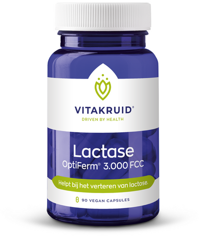 Vitakruid Lactase enzym OptiFerm 3.000 FCC 90.00 Vegetarische capsules