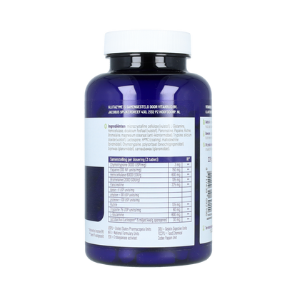 Vitakruid Glutazyme oa Spijsverteringsenzymen en L-Glutamine 180.00 Tabletten