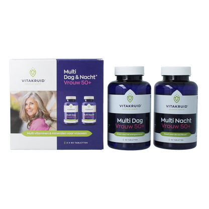 Vitakruid Multi Dag & Nacht Vrouw 50+ 2 x 90 180 Tabletten