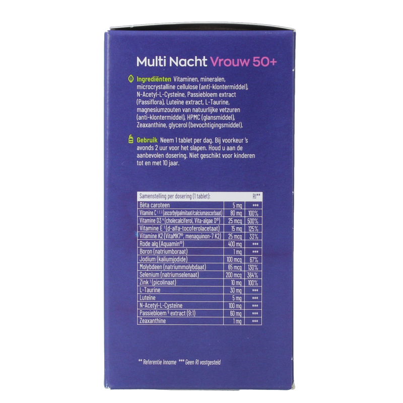 Vitakruid Multi Dag & Nacht Vrouw 50+ 2 x 90 180 Tabletten