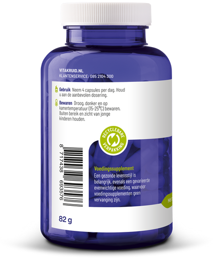 Vitakruid Marine fytoplankton met oa klamath, wakame extract 120 Vegetarische capsules
