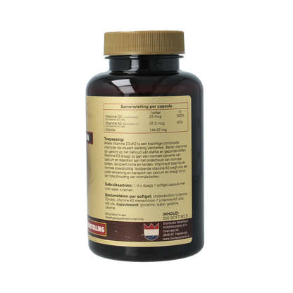 Artelle Vitamine D3 25mcg + K2 37,5 mcg MK-7 250.00 Softgels
