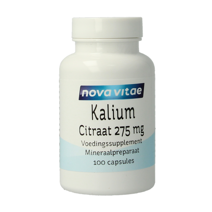 Nova Vitae Kalium citraat 275mg 100.00 Capsules