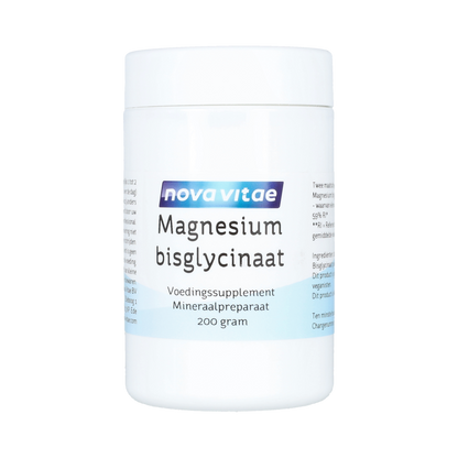 Nova Vitae Magnesium bisglycinaat poeder 200.00 Gram