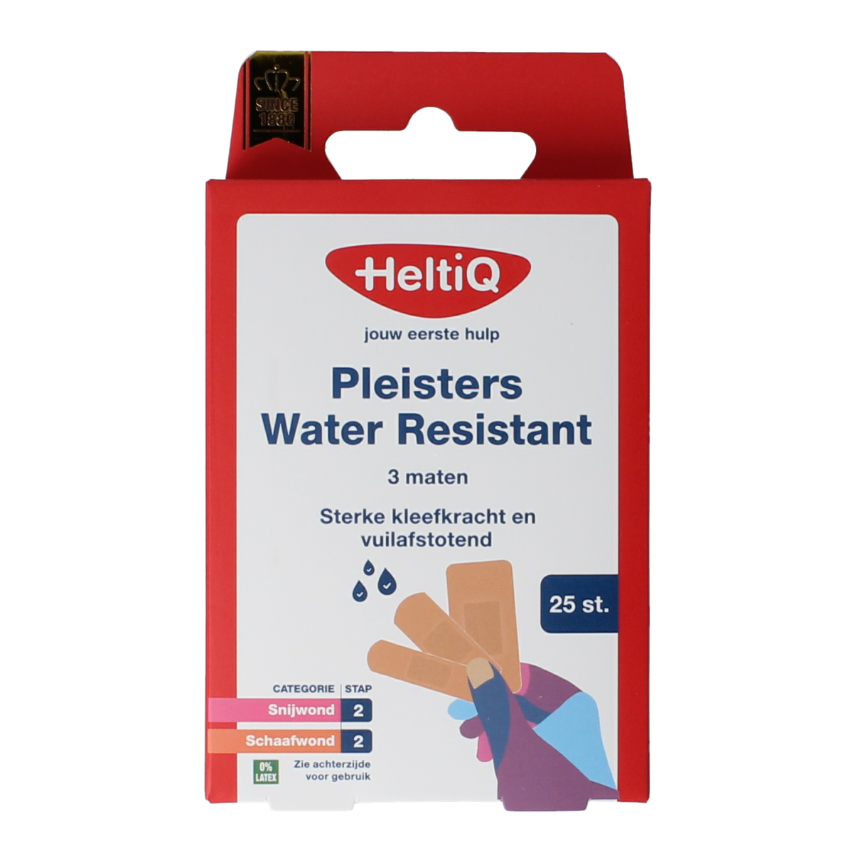 Heltiq Pleisters water resistant 3 maten 25.00 Stuks