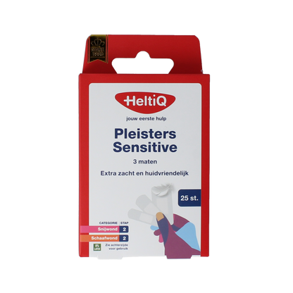 Heltiq Pleisters sensitive 3 maten 25.00 Stuks