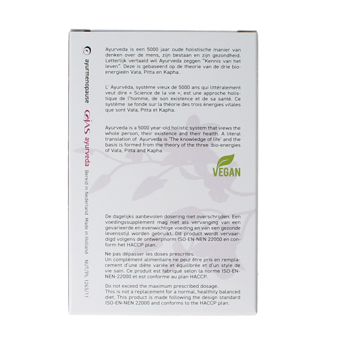 Ojas Ayurmenopause 60.00 Vegetarische capsules