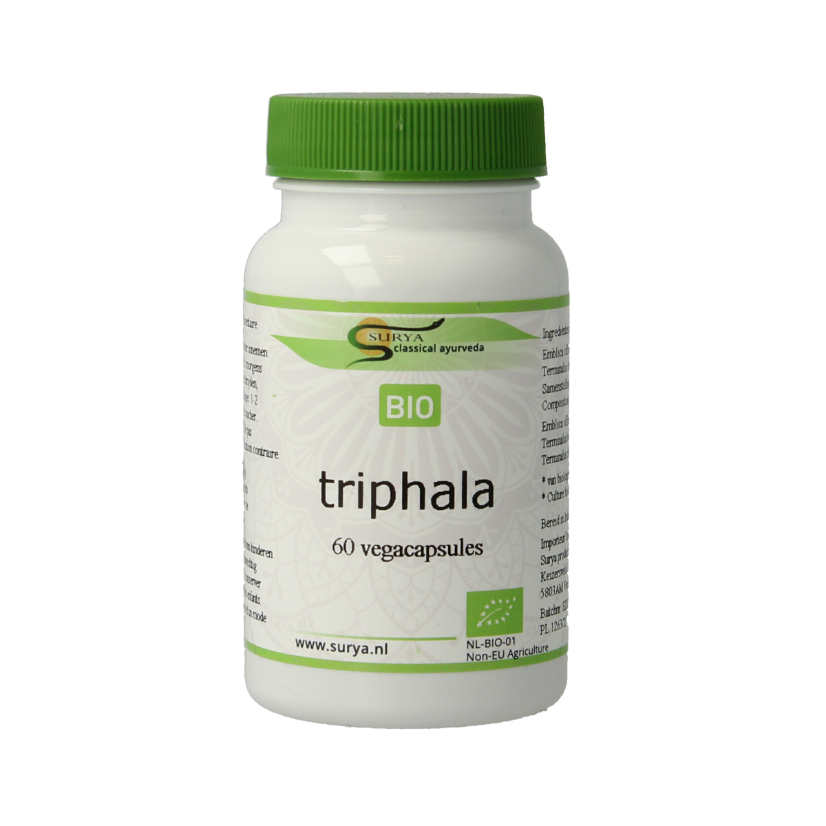 Surya Bio triphala bio 60.00 Vegetarische capsules