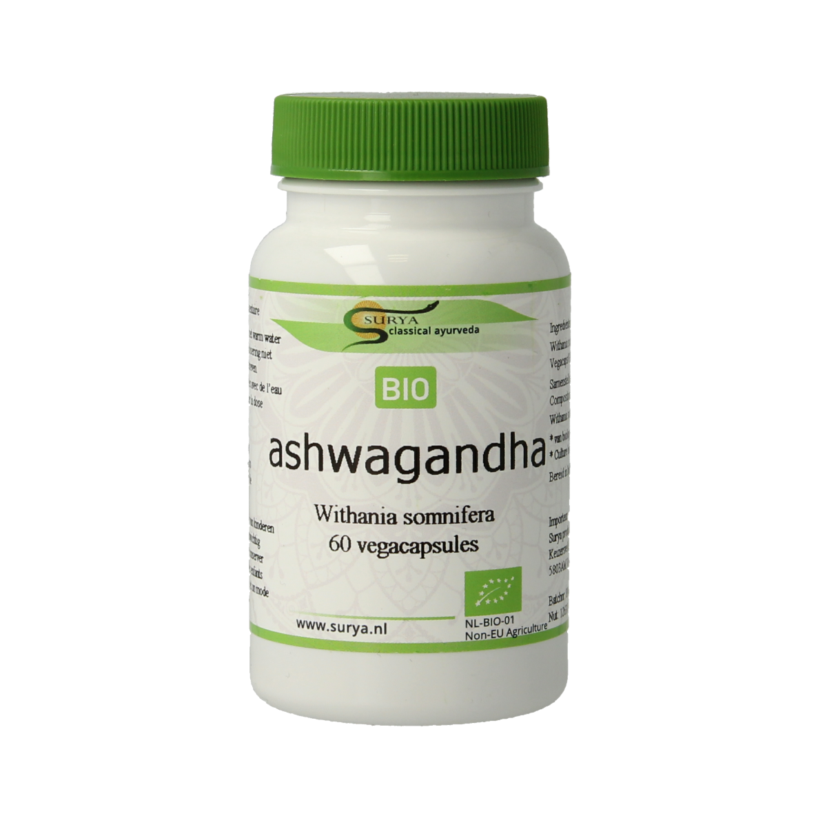 Surya Aswagandha bio 60.00 Capsules