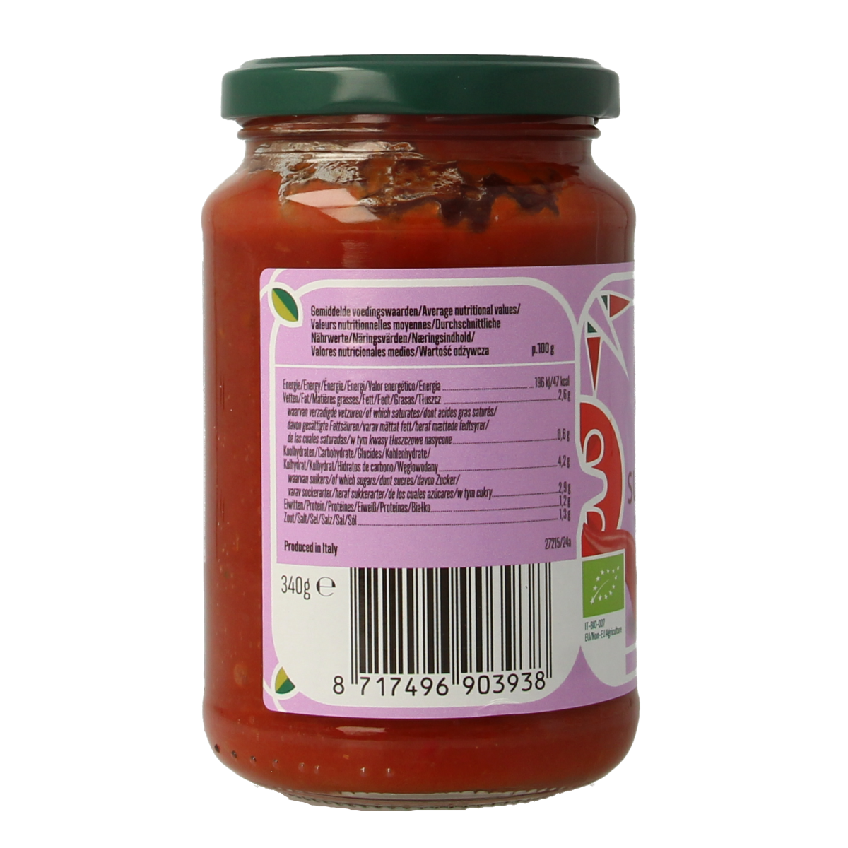 Bioidea Pastasaus arrabiata bio 340.00 Gram