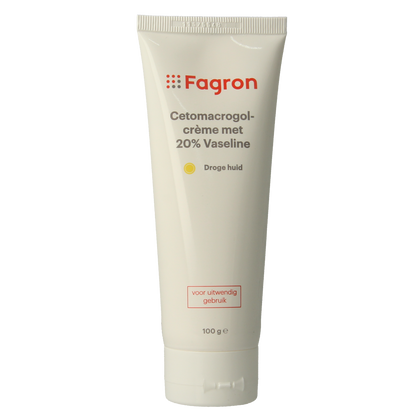 Fagron Cetomacrogol creme 20% vaseline 100.00 Gram
