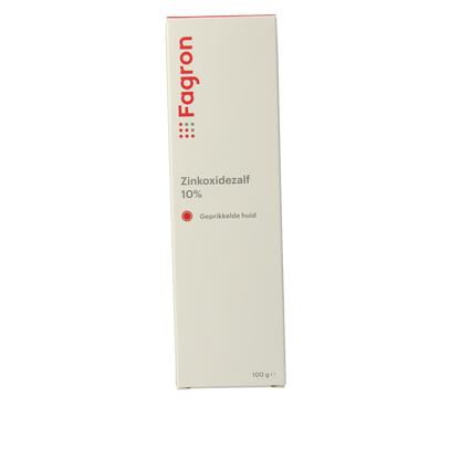 Fagron Zinkoxidezalf 10% met doos en bijsluiter 100.00 Gram