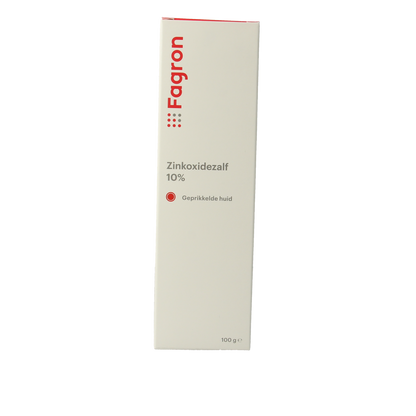 Fagron Zinkoxidezalf 10% met doos en bijsluiter 100.00 Gram