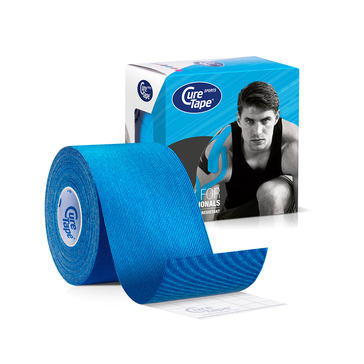 Cure Tape Sports blauw 5cm x 5m 1.00 Stuks