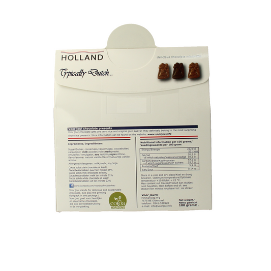 Voor Jou! Cadeau doos typical Dutch windmill 100.00 Gram