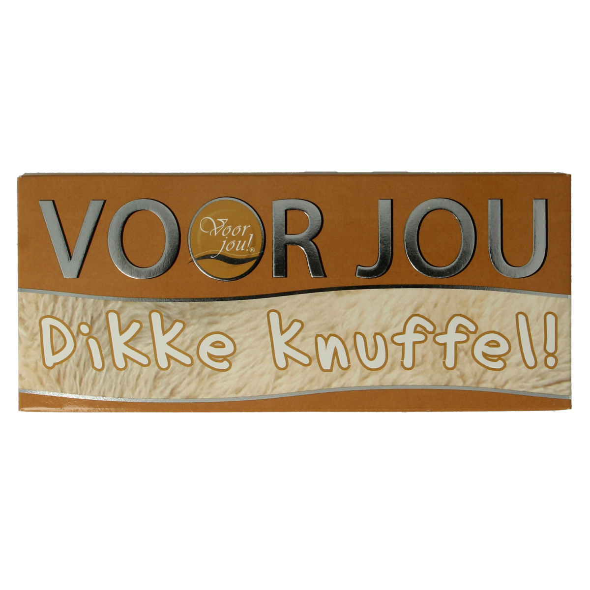 Voor Jou! Wensreep melkchocolade knuffel 70.00 Gram
