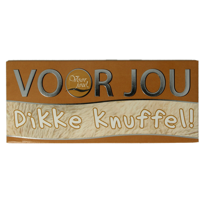 Voor Jou! Wensreep melkchocolade knuffel 70.00 Gram
