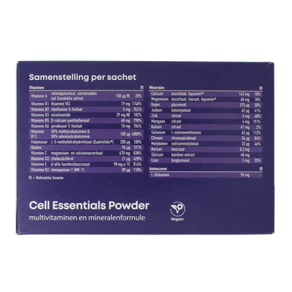 CellCare Cell Essentials multivitamine poeder 30.00 Zakjes