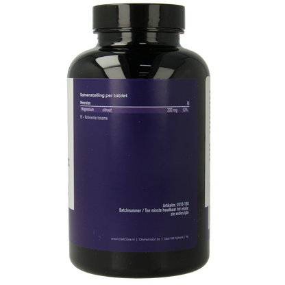 CellCare Magnesium 200mg elementair  180.00 Tabletten
