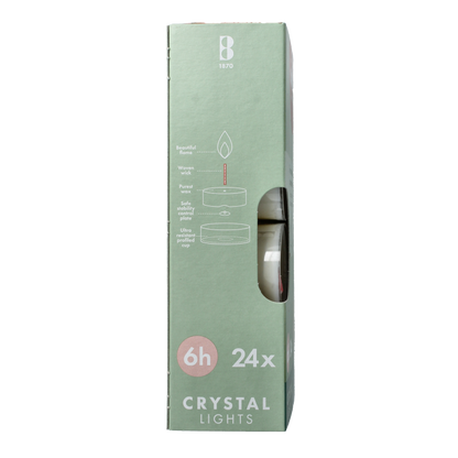 Bolsius Crystal Lights 6 uur doos 24 Stuks