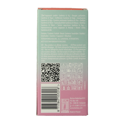 Bolsius Clean Light navulling gardenia / fig 2 Stuks