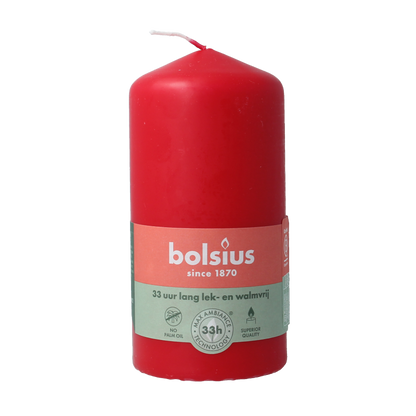 Bolsius Stompkaars 120-58 delicate red 1 Stuks