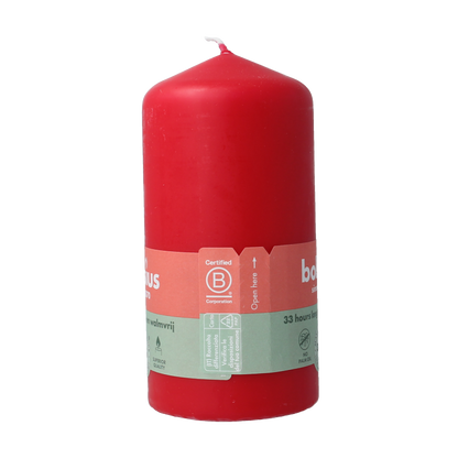 Bolsius Stompkaars 120-58 delicate red 1 Stuks