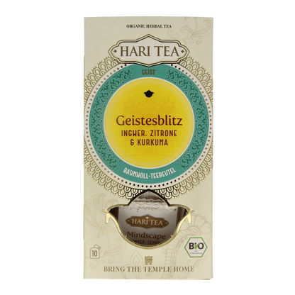 Hari Tea Ginger lemon & tumeric mindscape ginger bio 10.00 Stuks