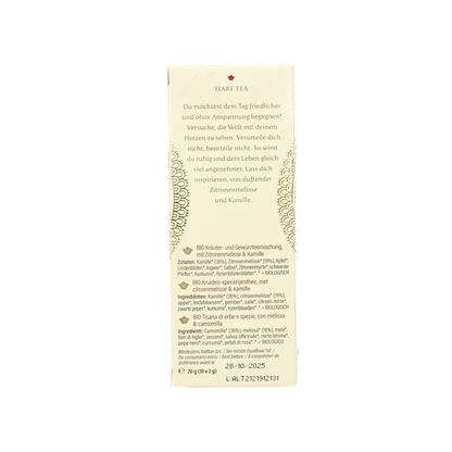 Hari Tea Lemon bal & chamomile sweetheart bio 10 Stuks