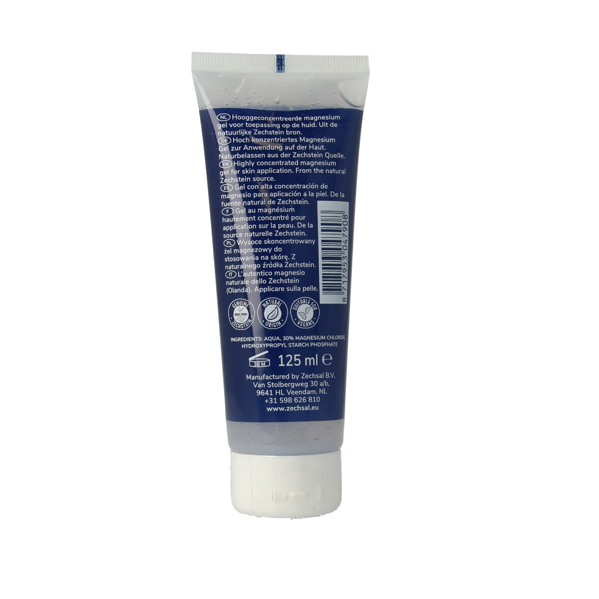 Zechsal Magnesium bodygel 125.00 Milliliter