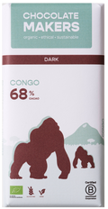 Chocolatemakers Gorilla bar 68% puur bio 80 Gram