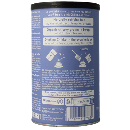 Chikko Not coffee cichorei geroosterd bio 150.00 Gram