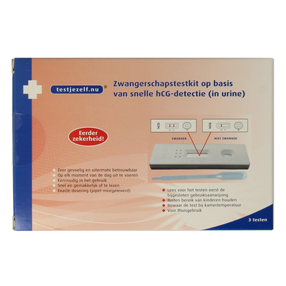 Testjezelf.nu Zwangerschapstest casette 3.00 Stuks