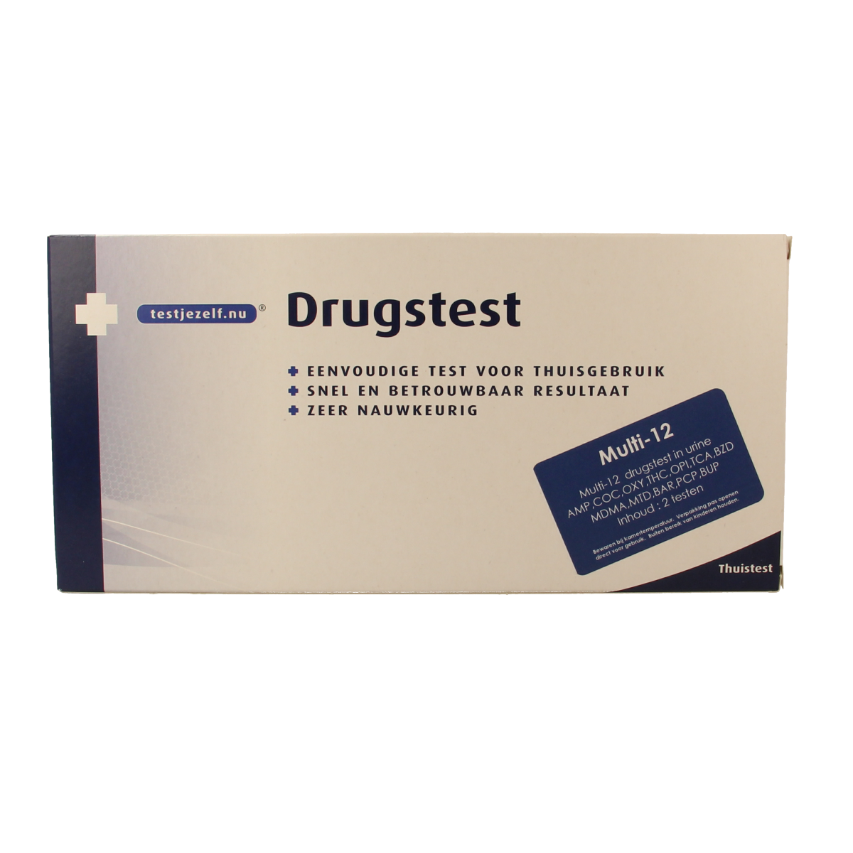 Testjezelf.nu Multidrugtest 12 urine 2.00 Stuks