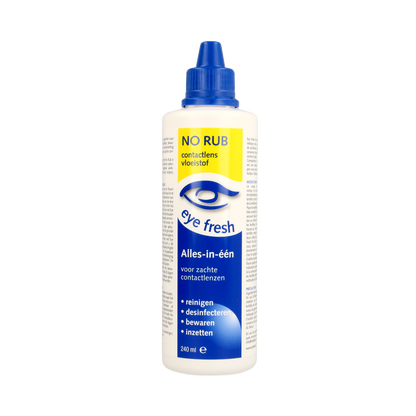 Eyefresh No rub alles-in-1 vloeistof zachte lenzen 240.00 Milliliter