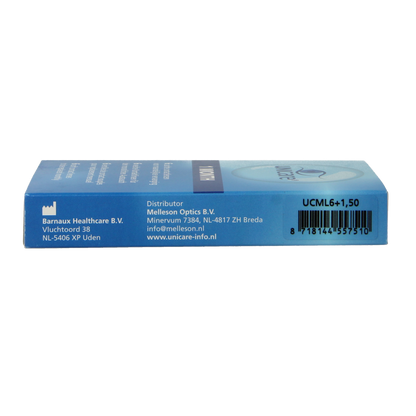 Unicare Maandlenzen +1.50 6.00 Stuks