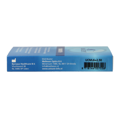 Unicare Maandlenzen +2.50 6.00 Stuks