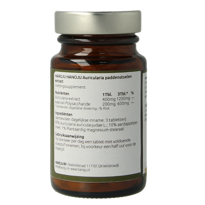 Hanoju Auricularia paddenstoel extract 90 Tabletten