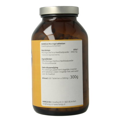 Hanoju Moringa oleifera heelblad 500mg 600.00 Tabletten